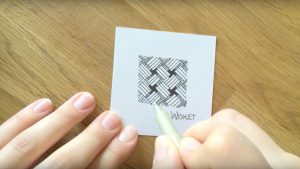 Zeitraffer Video Zentangle® Muster Wisket