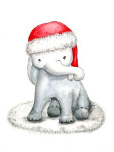 Weihnachtskarten Elefant Zum Ausdrucken Bunte Galerie