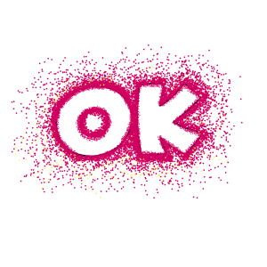 ok - pink stippling