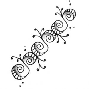 Zentangle Muster Squiggles