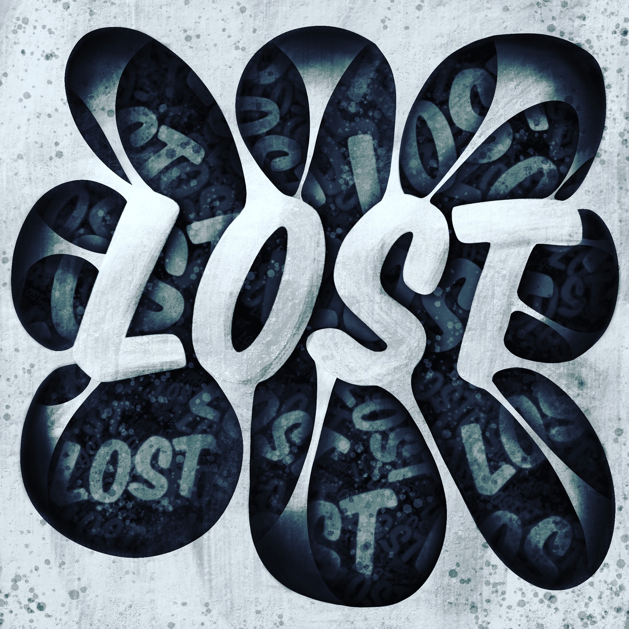 Lost - iPad Lettering Lost - iPad Brush Lettering | Bunte Galerie - Ludmila Blum