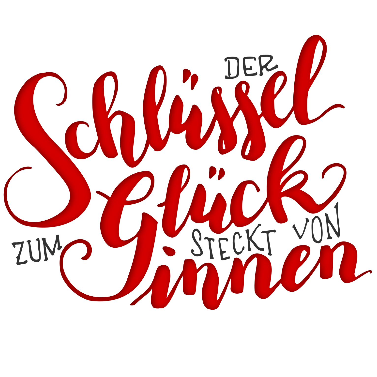 Der Schlüssel zum Glück Bunte Galerie