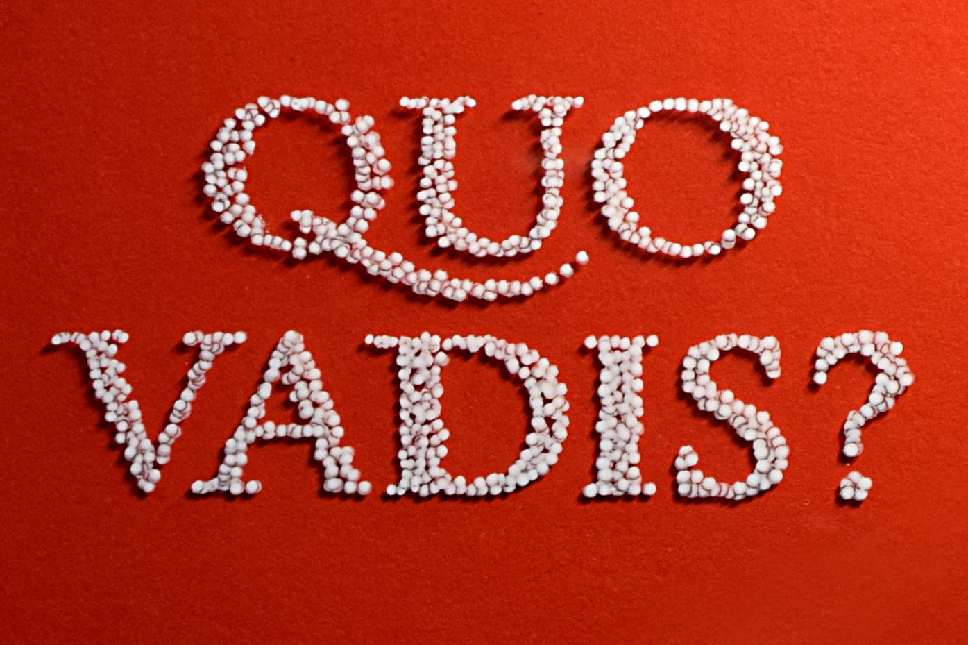 Quo Vadis - Hand Lettering mit Chalk Marker (Kreidestift) auf Glas