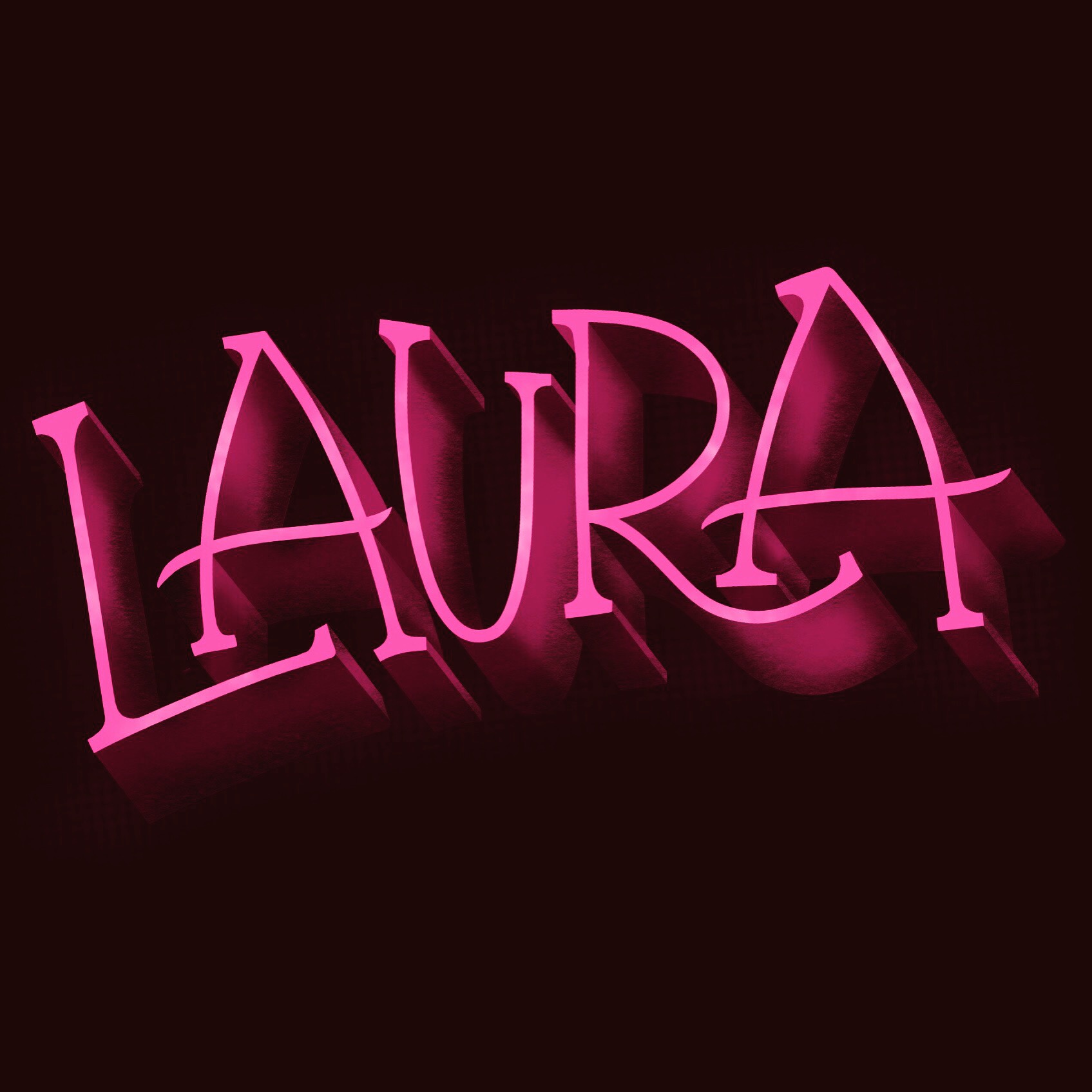 Laura iPad Lettering Laura iPad Lettering