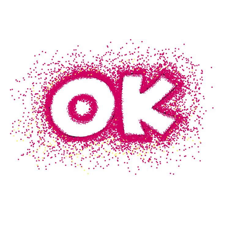 ok - pink stippling