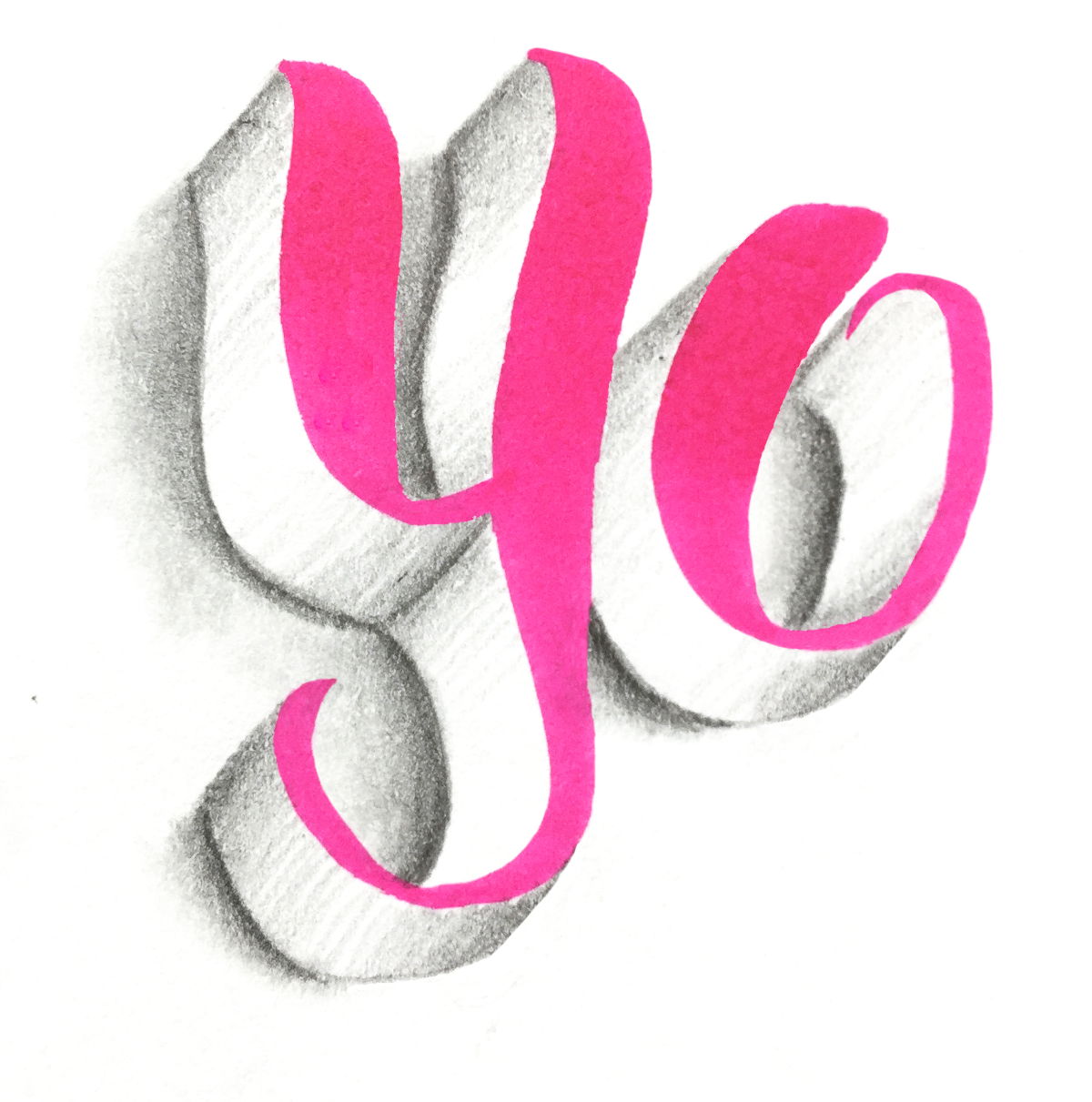 3D Lettering yo 3D Lettering yo - Tutorial von Bunte Galerie