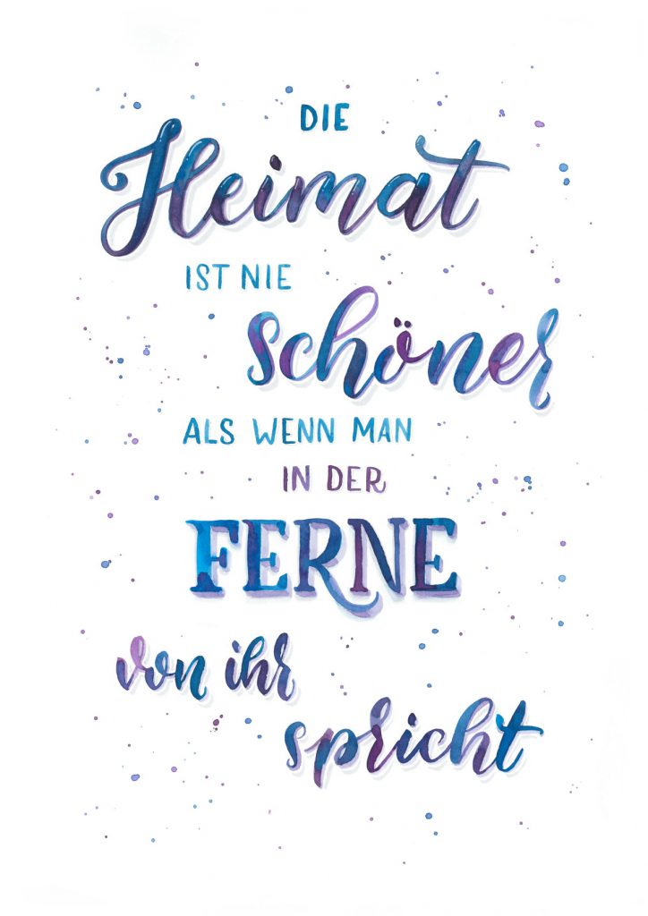 222 Handlettering Spruche Bunte Galerie