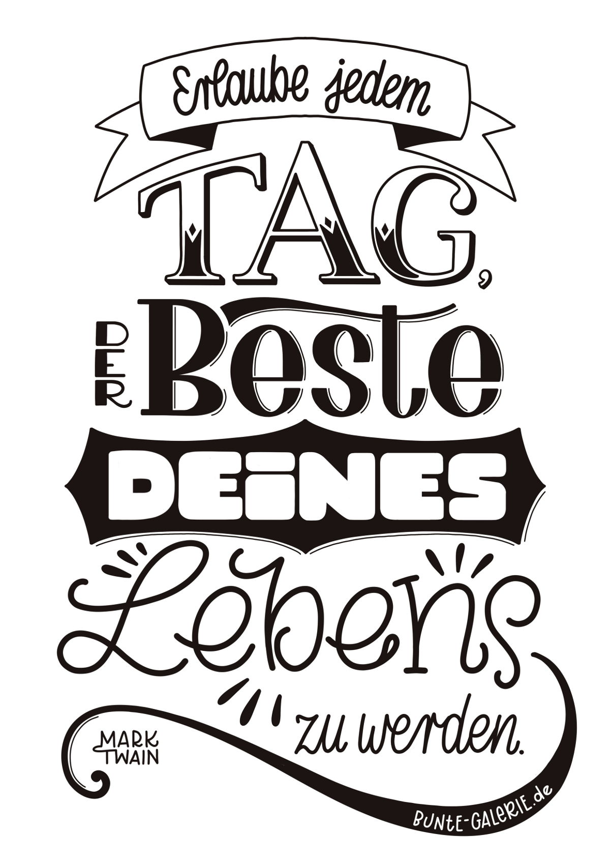 Der Beste Tag Deines Lebens Bunte Galerie