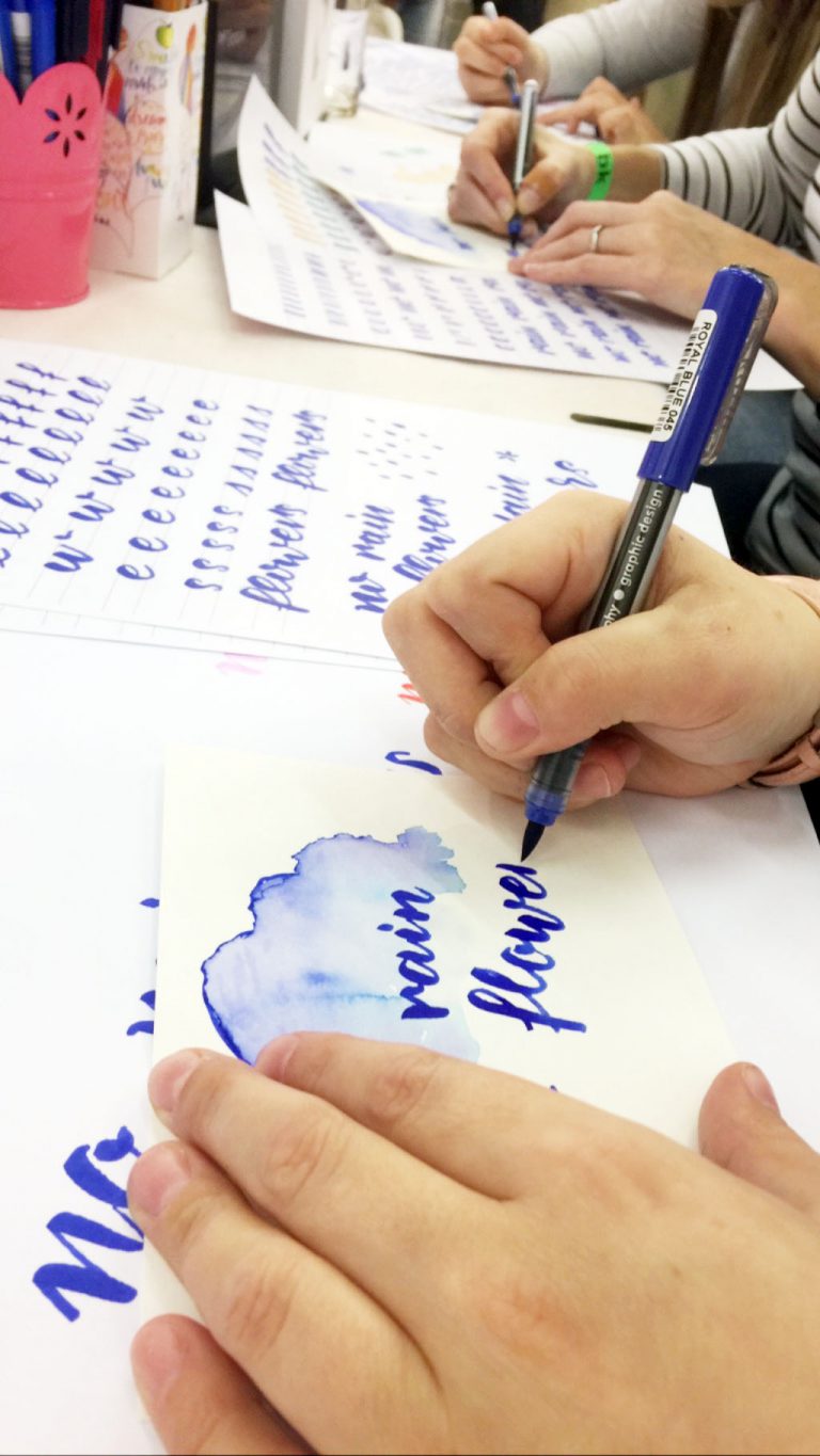 Brushlettering Übung