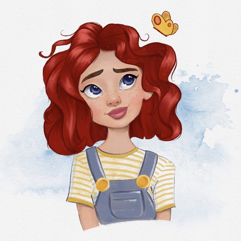 Schmetterlingsmädchen