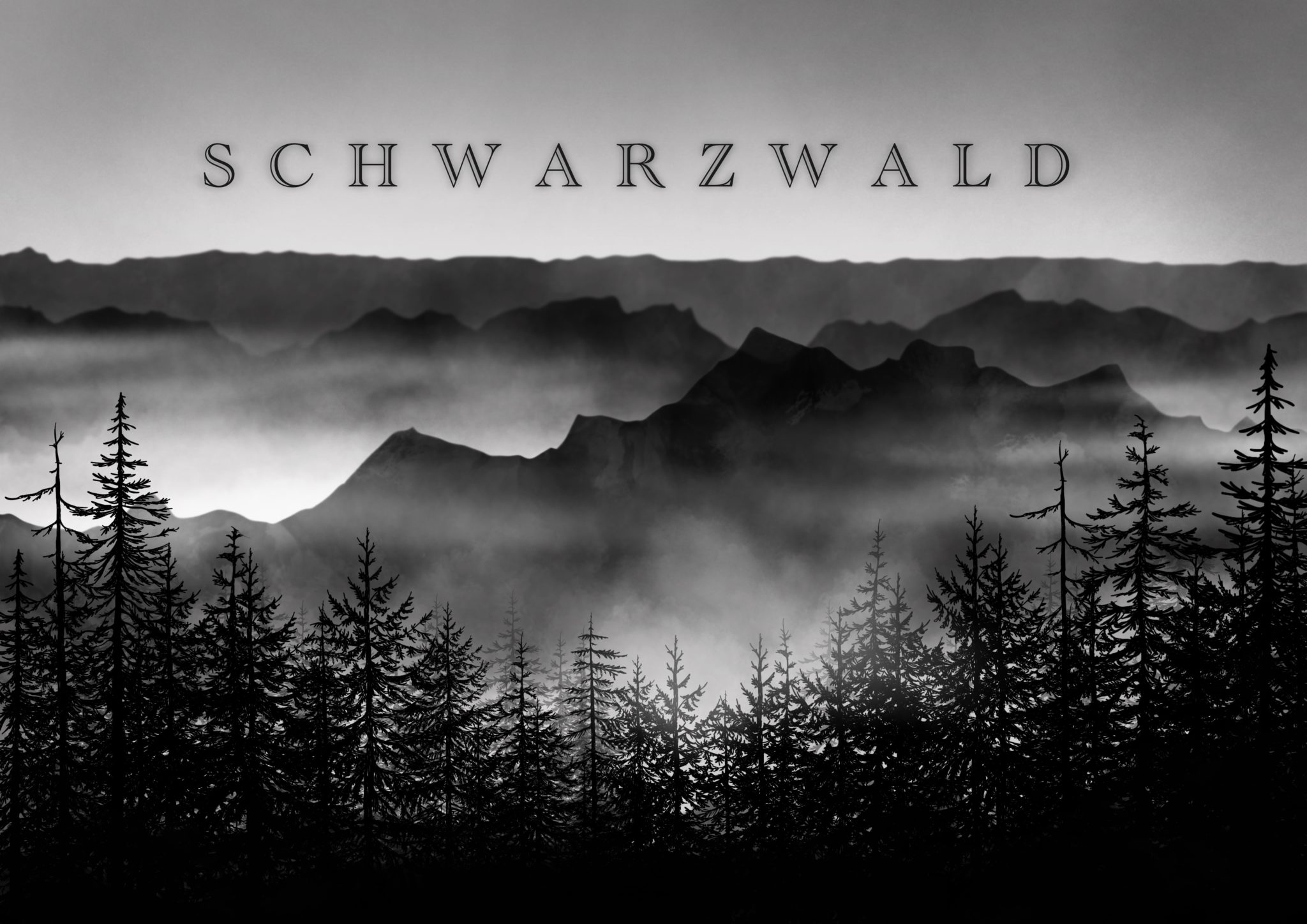 Schwarzwald Illustration Procreate Tutorial