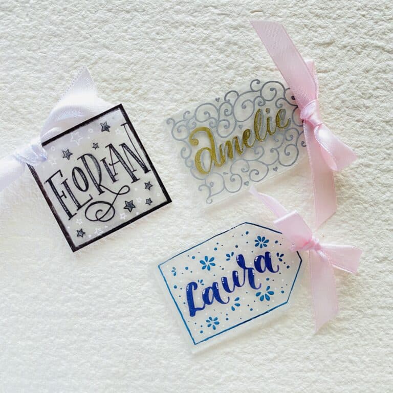 Schrumpffolie Geschenkanhänger